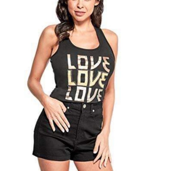 NEW G by GUESS Keri Love Graphic Tank SZ S - Picture 1 of 1